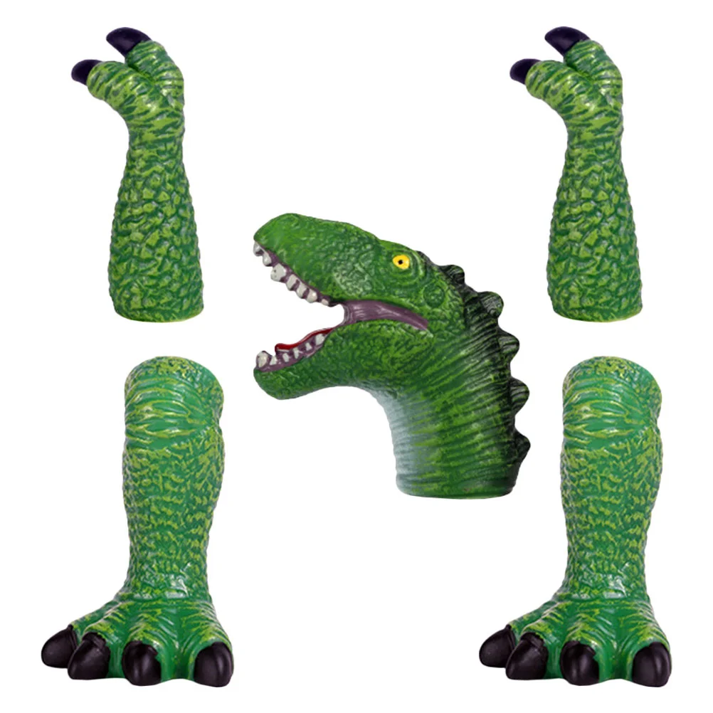 Dinosaur Hand Puppet Toy Puppets Animals Finger Toys Puzzle Figures Vinyl For Talking Story Toddlers Child