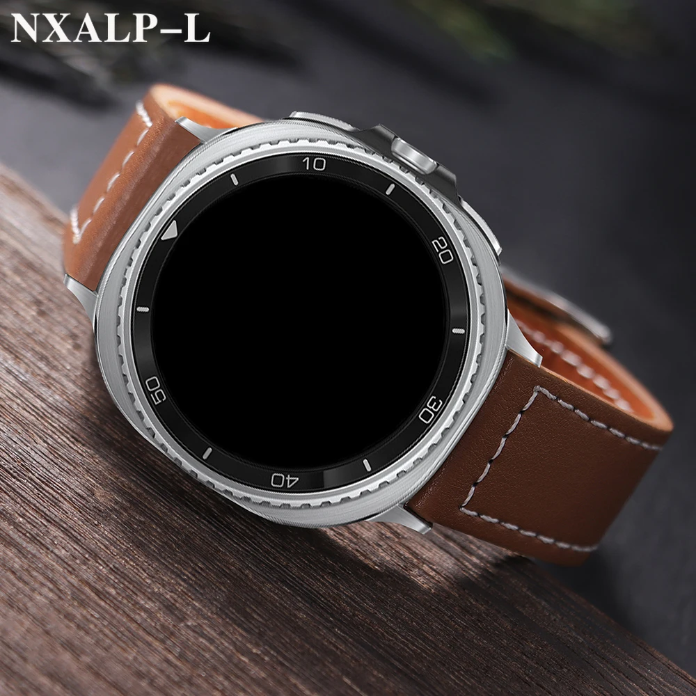 ไม่มีช่องว่างสายหนังสำหรับซัมซุงกาแล็กซี่วอทช์ 8 คลาสสิก 46 มม.สำหรับกาแล็กซี่วอทช์ 8 44 มม.40 มม.สร้อยข้อมืออุปกรณ์เสริม