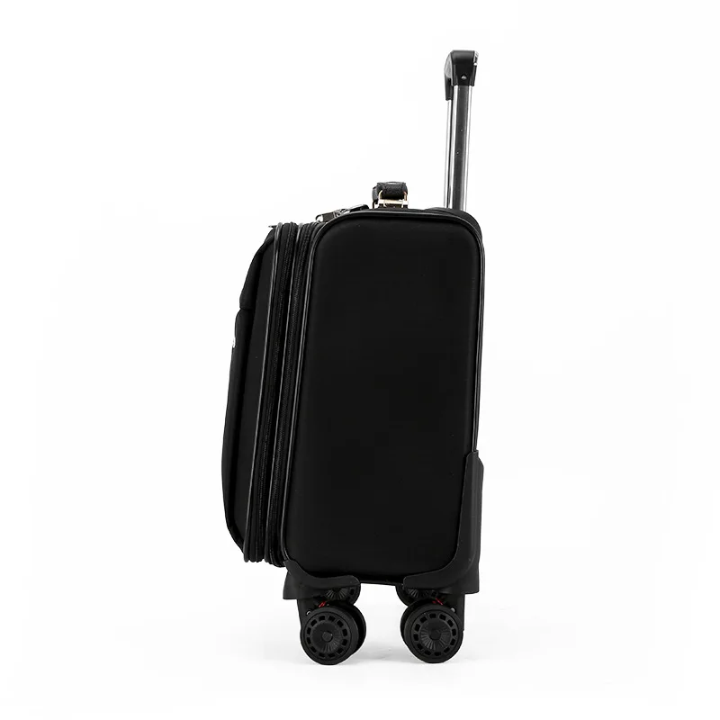 18 Polegada tecido viagem expansível bagagem saco portátil trole mini mala sobre rodas tsa lock check-in caso valise frete grátis