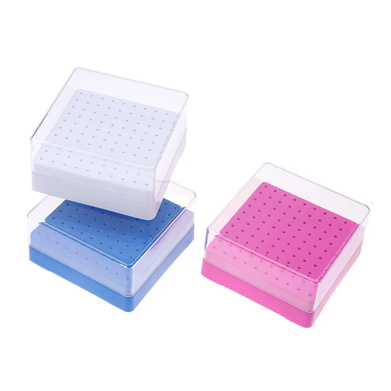 1 Uds herramienta de manicura de uñas 100 agujeros soporte de broca profesional para decoración de uñas soporte de exposición accesorios de plástico para uñas