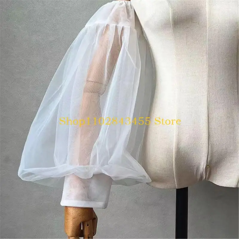 Maniche da sposa da 49mc Bishop Bishop Copertina braccio in pizzo elegante per abiti da sposa con polsini elastici regolabili