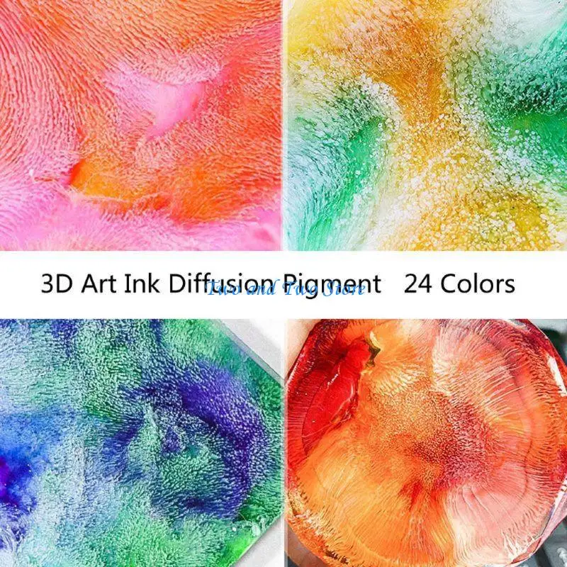 HX6F Liquid Resin Colorant Dye DIY UV Resin Mold Star for Sky Effect Jewelry Making