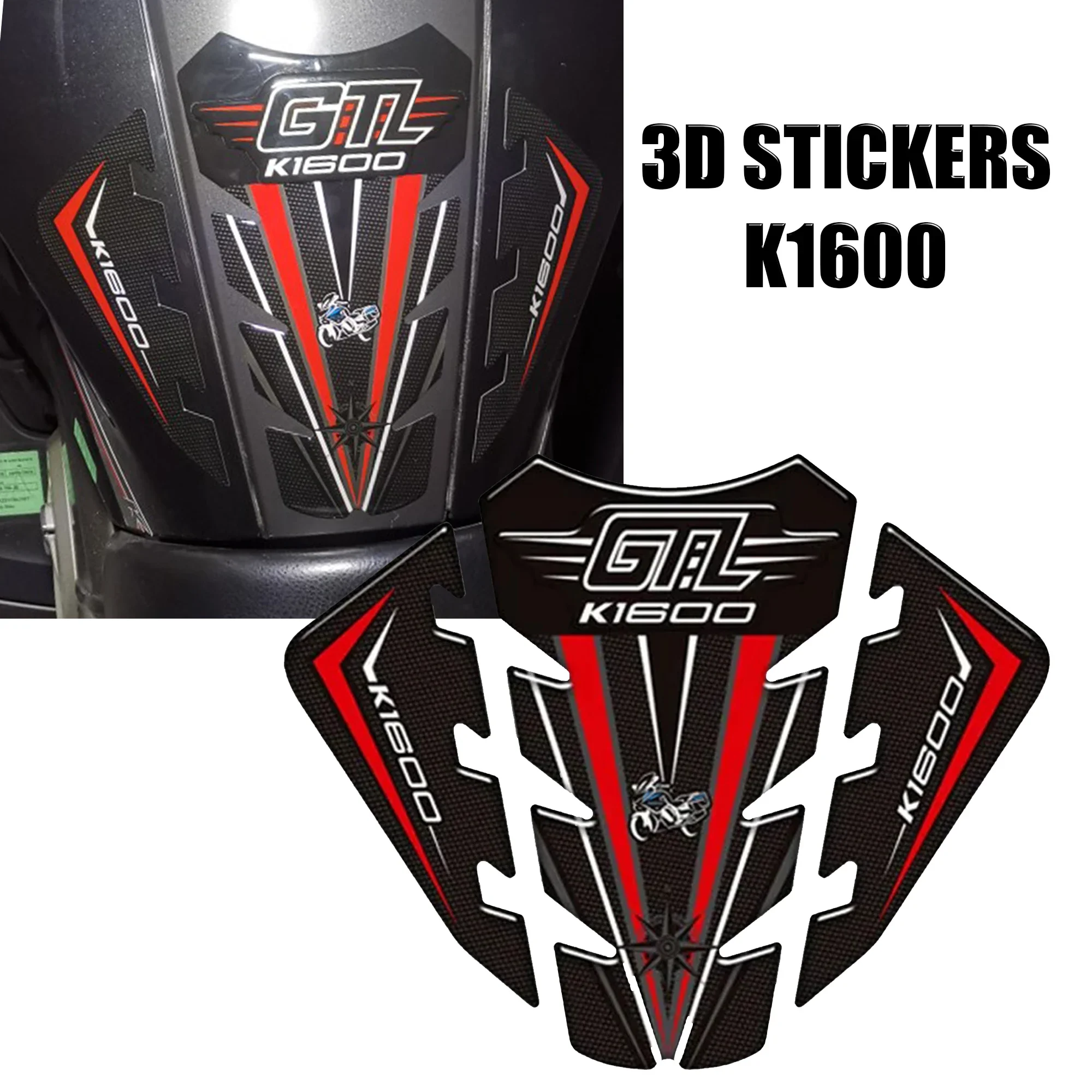 

K1600GT Fit BMW K1600 K 1600 GT Motorcycle Gas Fuel Oil Kit Knee Tank Pad Stickers Protection Fairing Fender Emblem Logo