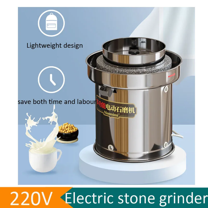 Molino de Piedra Mini para Trigo y Cebada, Equipo Automático de Molienda de Harina, Molino de Arroz de Piedra 220V, Precio de Fábrica