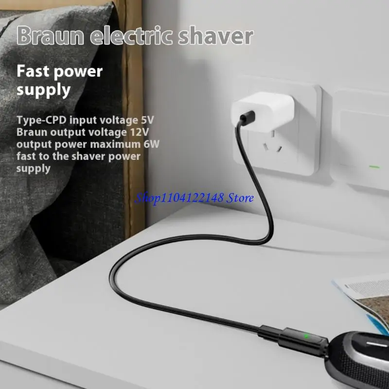 P9FA 5V Type C Fast Charging Adapter Universal Compatibility For Dedicated Shavers