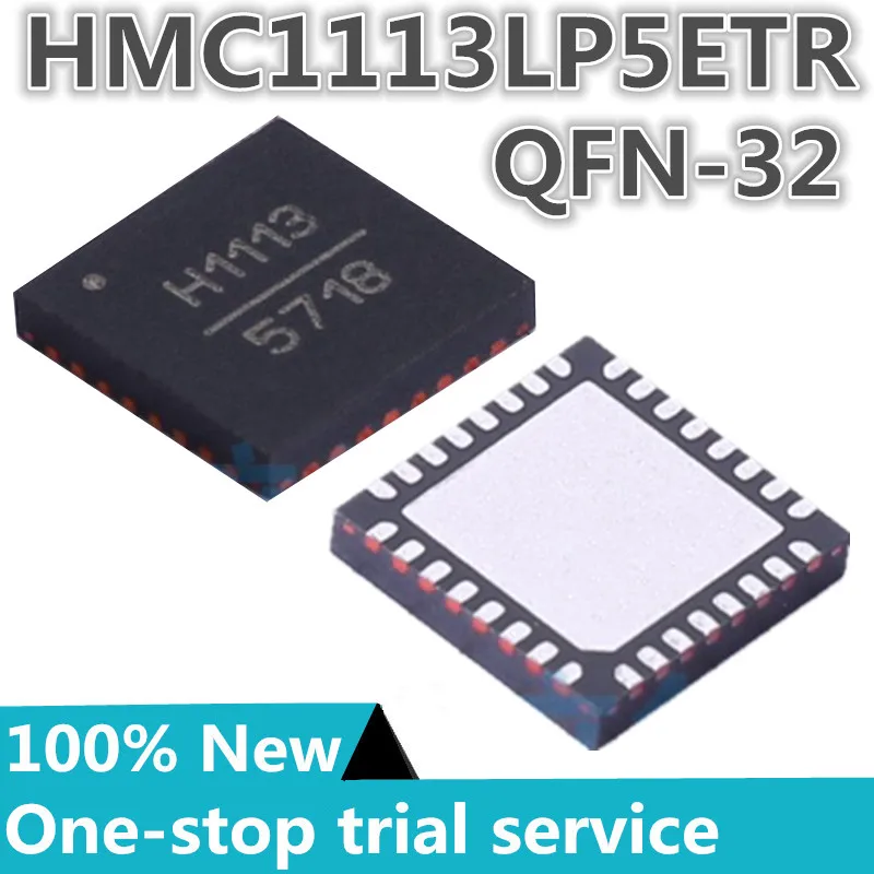 1-10pcs %New original HMC1113LP5ETR HMC1113LP5E Screen printing H1113 QFN-32 RF IC downloader radar 10GHz ~ 16GHz