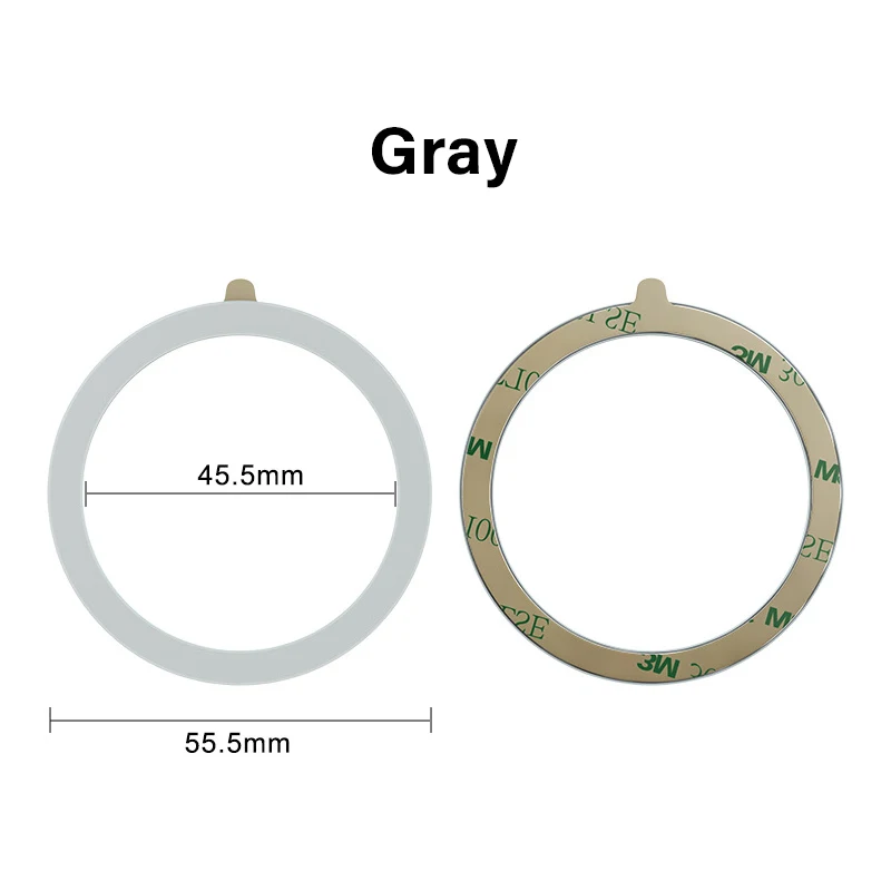 Universeller magnetischer Handy-Ring für Magsafe-Zubehör, Metallaufkleber, kabelloses Ladegerät, Eisenplatte, Blatt für iPhone 12, 13, 14 – Detail 15