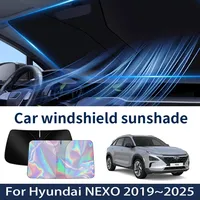 Car Front Windshield Sunshade For Hyundai Nexo NEXO 2019~2025 2024 2023 Sun Visor Heat Insulation Summer Cooling Accessories