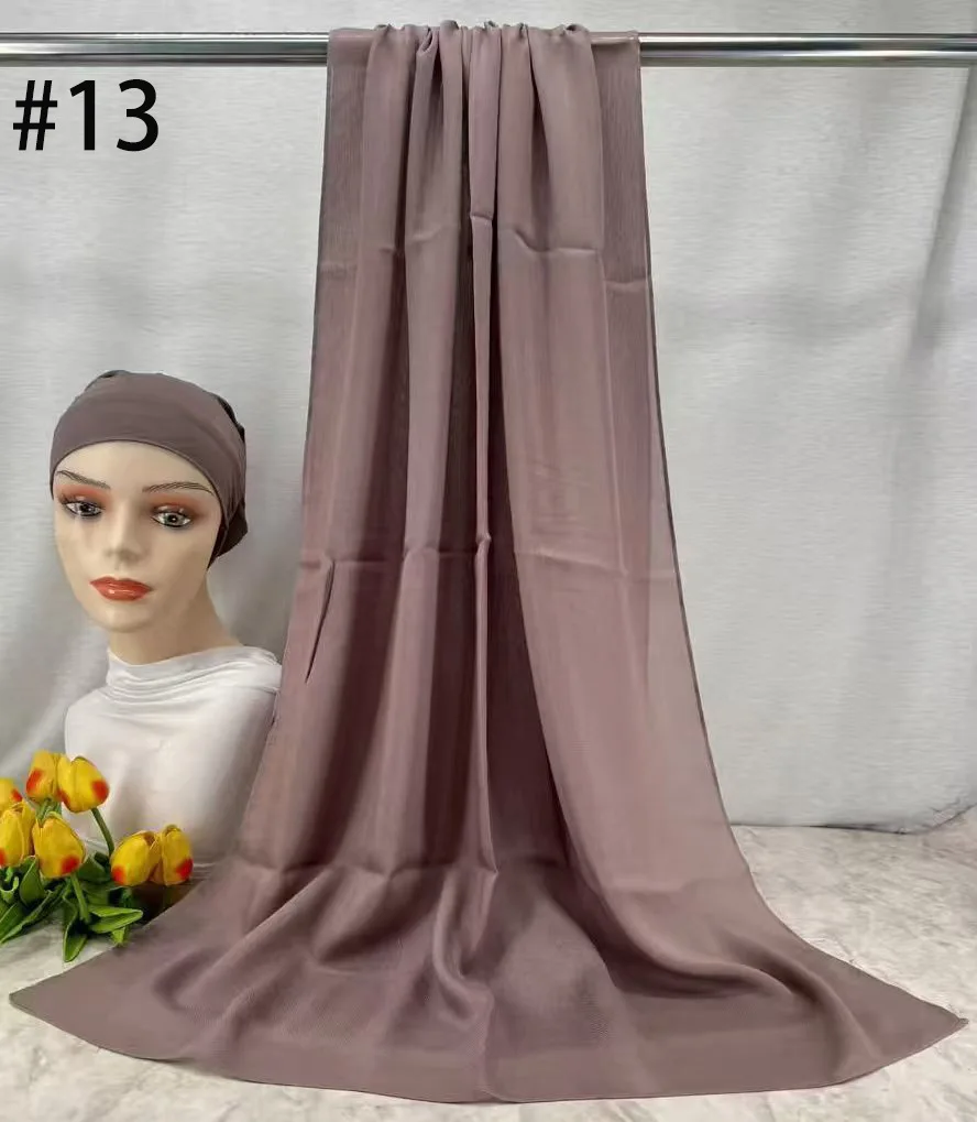 Mini Modal Hijab with Undercap Set Basic Stretchy Pullover Headscarf Thin Breathable Sunscreen Head Wrap Hijabs Scarf 165*50cm image 3