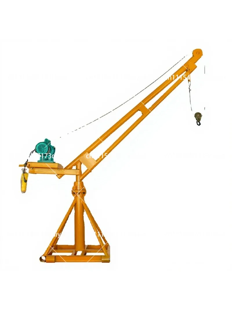 220V Electric Hoist Portable Lifting Winch with Remote Control for Construction Brick Grain Outdoor Decoration