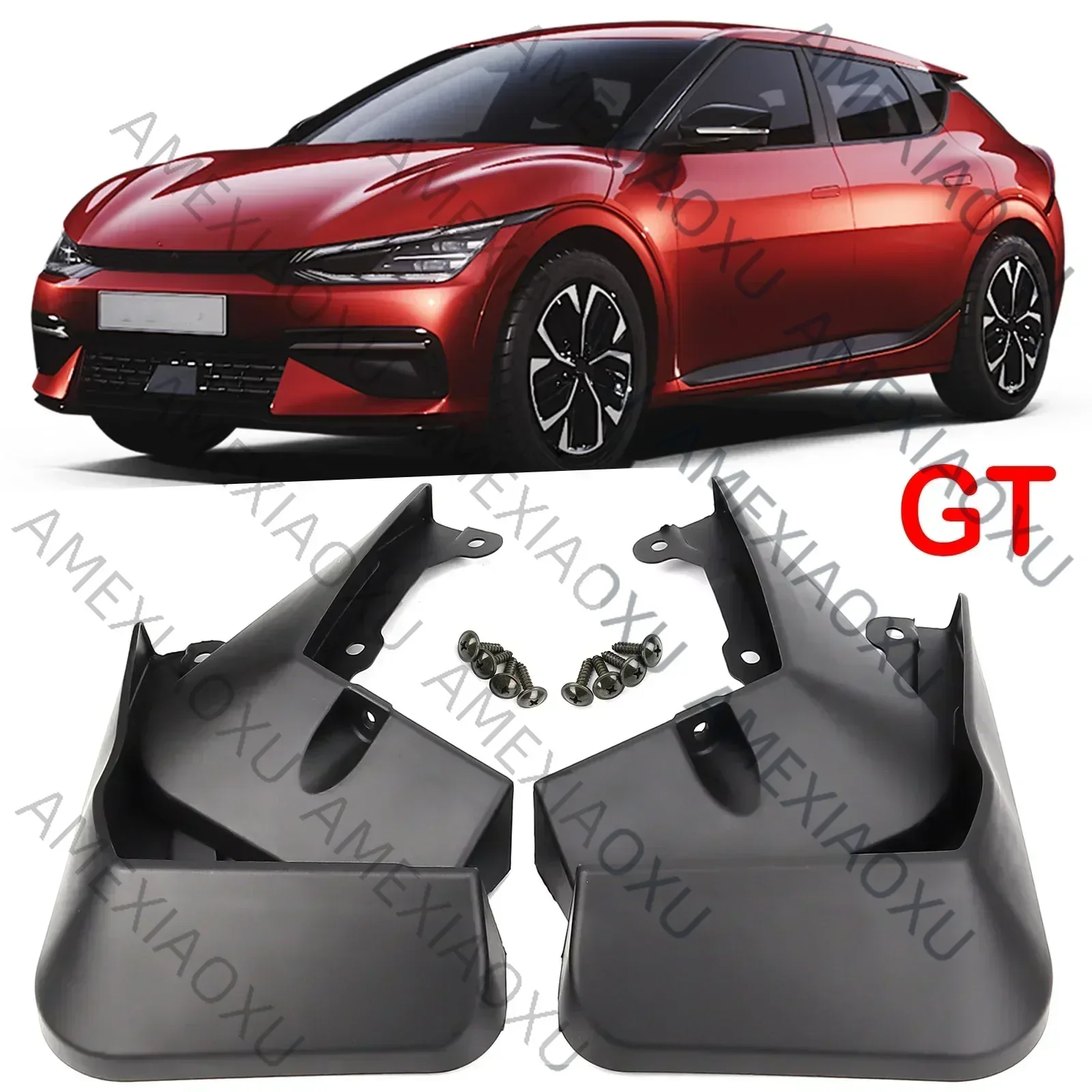 For Kia EV6 GT-Line GT Line CV EV 021 2022 2023 Mud Flaps Splash Guard Mudguard Front Rear Molded Fender Car Styling