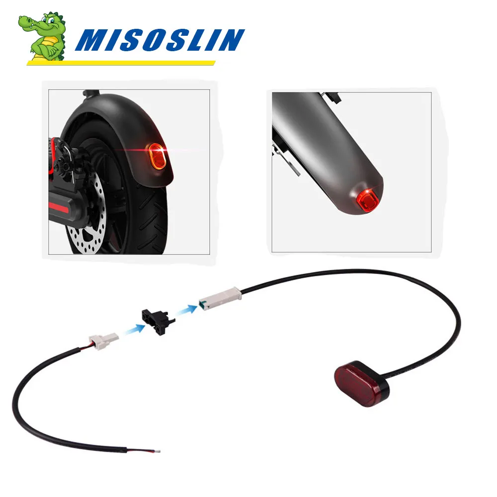 Electric Scooter Brake Rear Tail Light Safety Stoplight Lamp  Light Battery Line Fix  Buckle For Xiaomi M365 Pro Pro2 Scooter