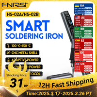 FNIRSI HS-02  Smart Soldering Station 100W Electric Soldering Iron Adjustable Constant Temperature Fast Heat Solder Iron Kit