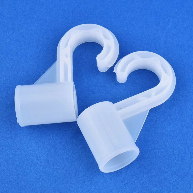 5Pcs Inner Dia 12/13/16/19/20/22/25mm Thickening Plastic Hook For Suit Locker Shelf Wardrobe Hook Fittings Home DIY Accessories