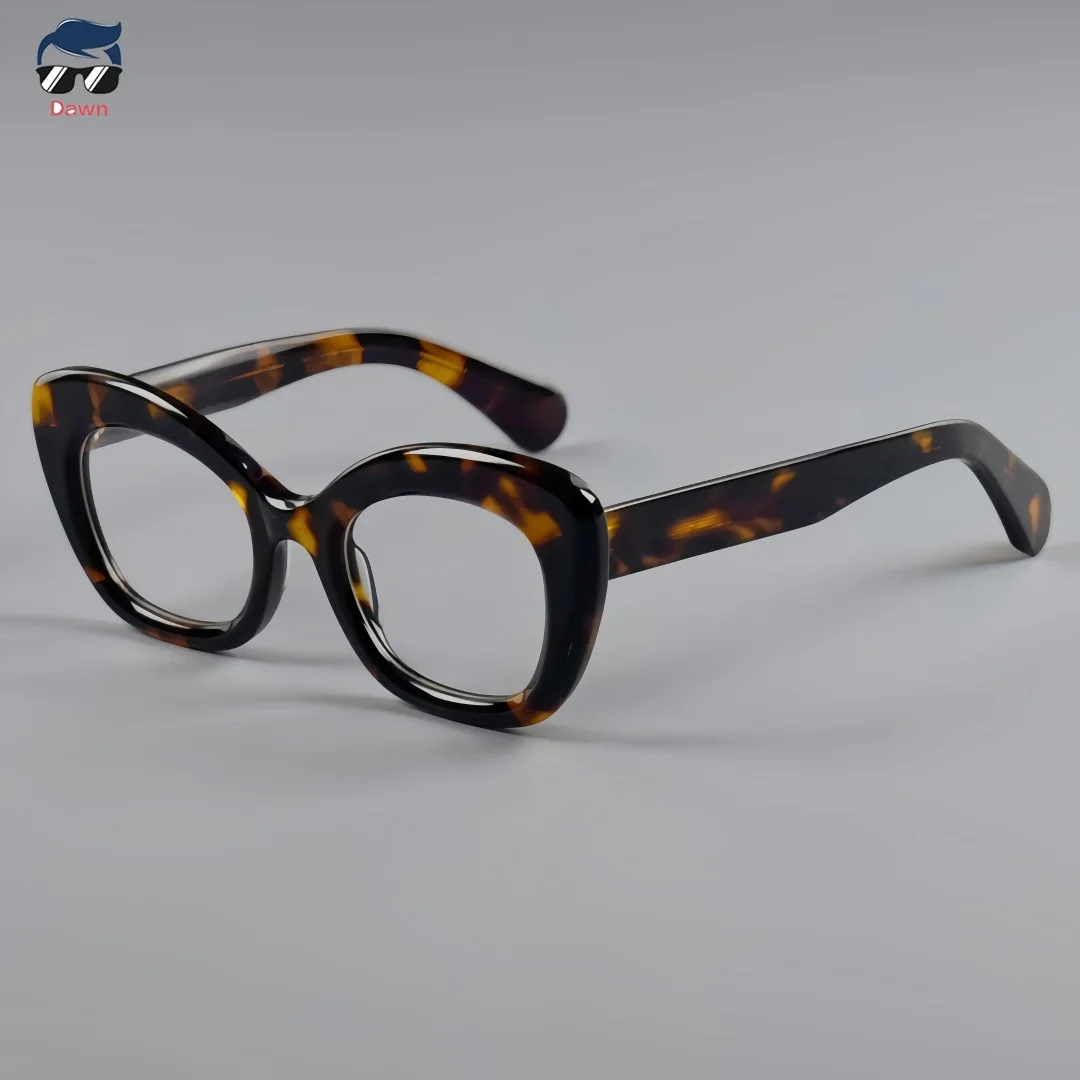 

Fashion Thick Acetate Frame Round Eyeglasses Unisex Retro Glasses for Men Women Prescription Myopia Reading Optical Frames