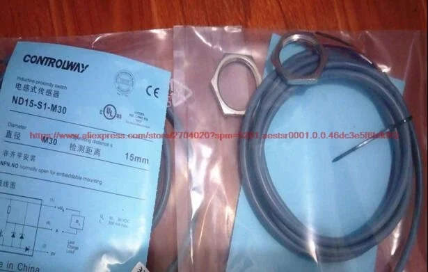 100% NEW ND15-S1-M30 proximity switch inductive DC three-wire NPN normally open sensor 10-30V