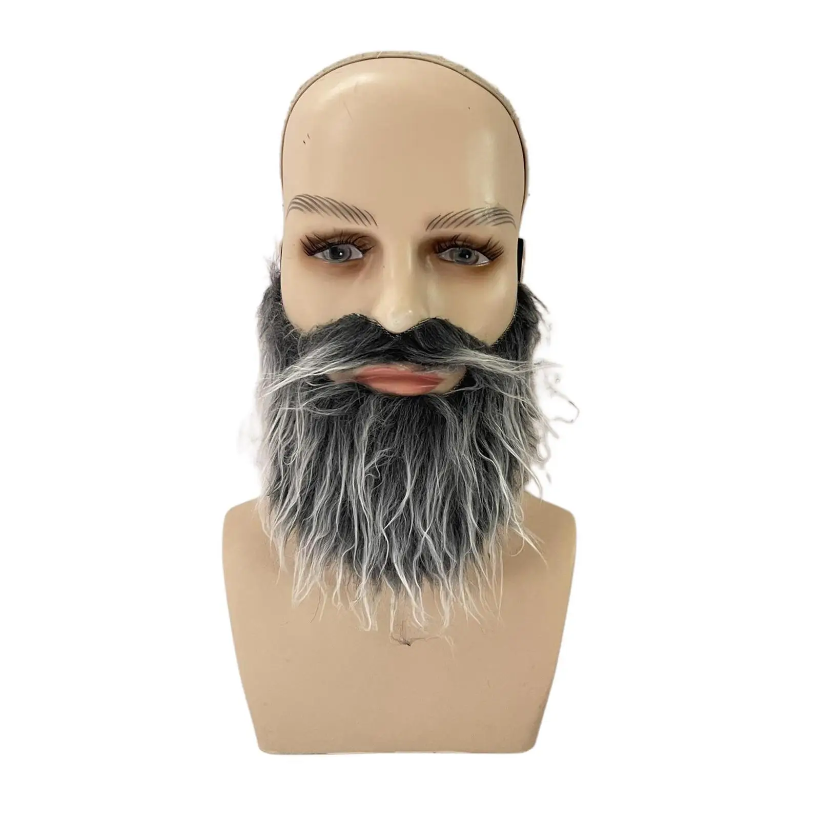 Fausse barbe pour hommes, fausse moustache artificielle pour spectacle sur scène de carnaval