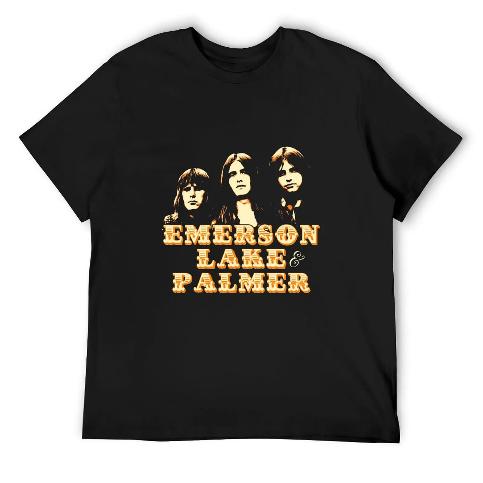 Emerson, Lake and Palmer Three T-Shirt summer tops oversizeds rapper graphic tees quick drying mens white t shirts