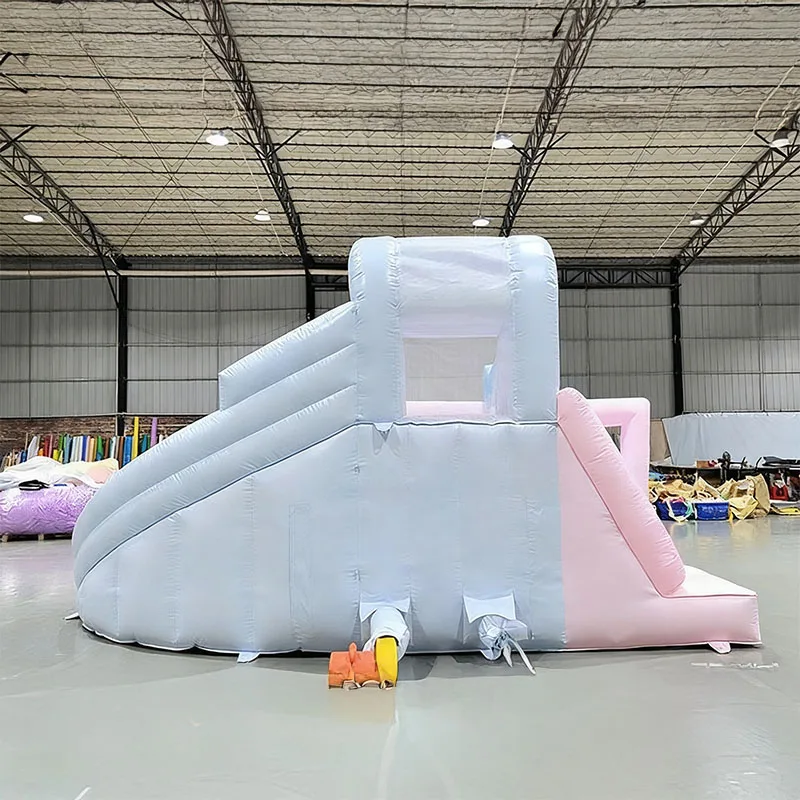 سترة زفاف لحفلات الأطفال، الأميرة الوردية القابلة للنفخ في الهواء الطلق، ملعب مائي على شكل قلعة صيفية، حمام سباحة