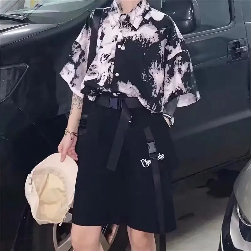 

Мужская очень большая сумка ort Sve irt с драпировкой на ощупь, с китайским чернильным принтом, не требующая глажки, модная повседневная верхняя одежда