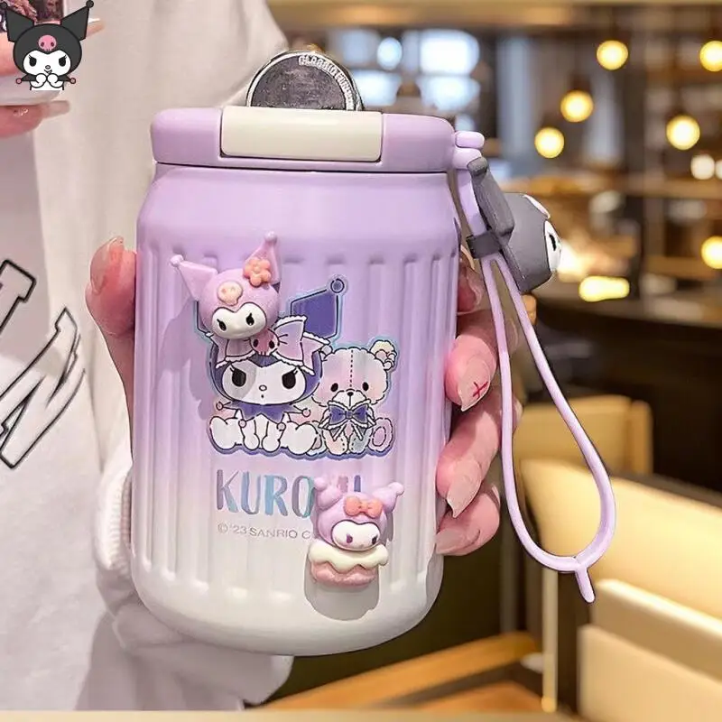 

Sanrios Cinnamoroll Kuromi чашка для воды кофейная чашка керамический внутренний вкладыш модная красивая чашка с температурой для обслуживания материала 304