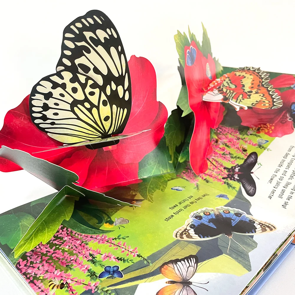 Imagem -05 - Usborne Pop up Butterflies Picture Books 3d Flap Leitura Livro de Aprendizagem Materiais Montessori Child Gift Inglês