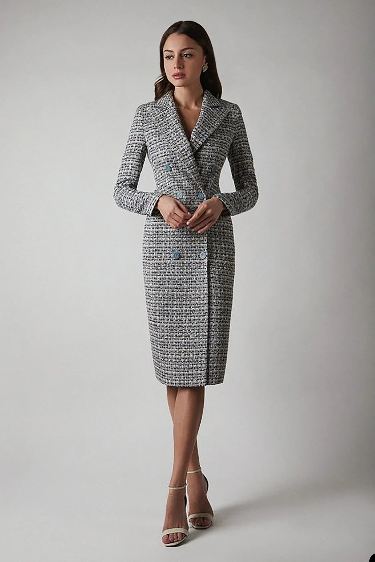 Kühlen Plaid Frauen Blazer Anzug Straße Power Für Hochzeit Mutter der Braut Tragen Abend Party Formale Lange Jacke