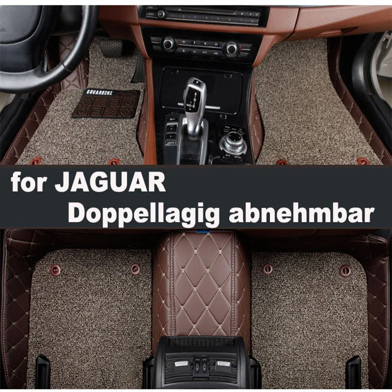 All Season Customized Full Coverage for JAGUAR I-pace S-Type XJS XJR  Double Iayer Car Floor Mats