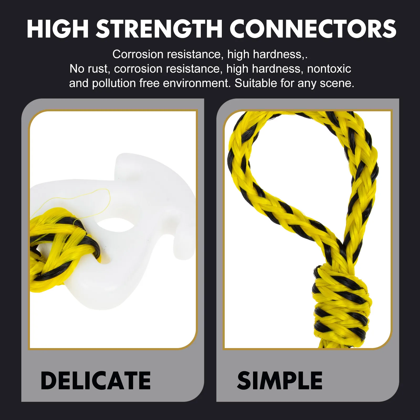 

Accessories Yacht Docking Line Kayak Braided Safety For Yacht Multipurpose Rope Outdoor Boat Supplies Reinforced Boat Ropes