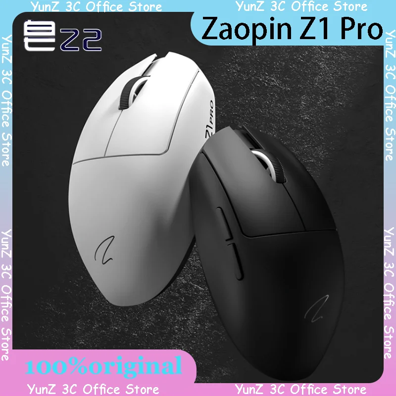 

Беспроводная мышь Zaopin Z1 Pro, 52g, легкая, с чипом Paw3395, игровая мышь под заказ, оптическая мини-мышь для ноутбука, Офисная мышь