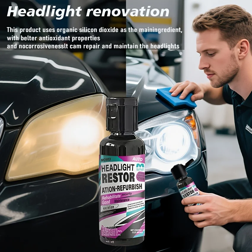 

Жидкость для ремонта автомобильных фар, воск для четкости автомобильных фар, быстро улучшает желтые и размытые автомобильные фары.