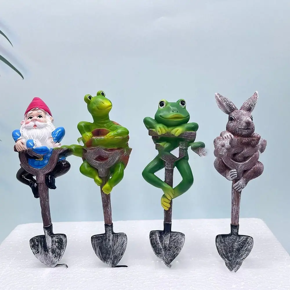 

New Creative Craft Decorations Frog Turtle Outdoor Garden Decora Shovel Gnome Lawn Decoraion Gift