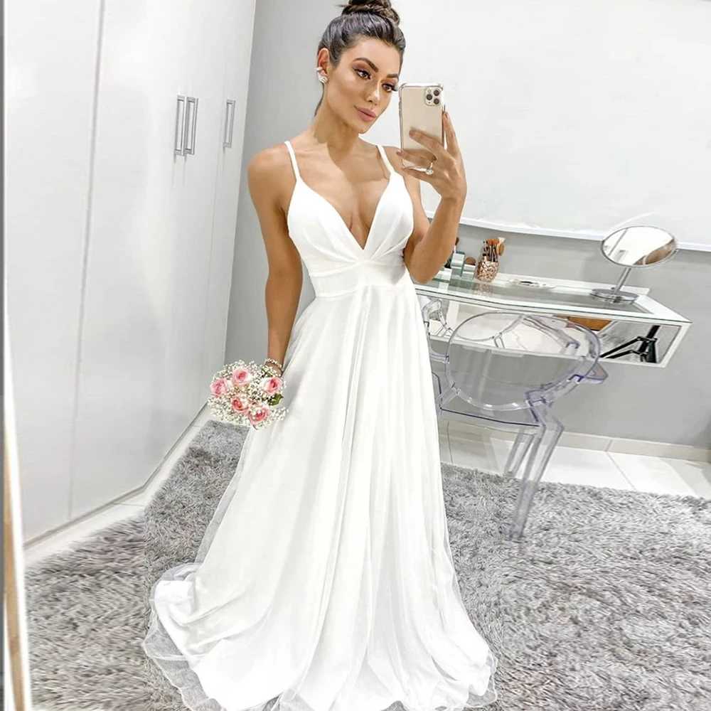 Vestidos de novia de dama de honor con cuello Halter, vestidos floength-l con espalda descubierta para fiesta, baile de graduación, cóctel, quinceañera