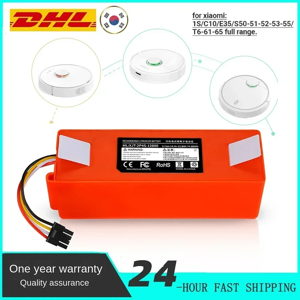 

Original 14.4V Li-ion Battery Robotic Vacuum Cleaner Replacement Battery for Xiaomi Robot Roborock S50 S51 S55 Accessory Spare