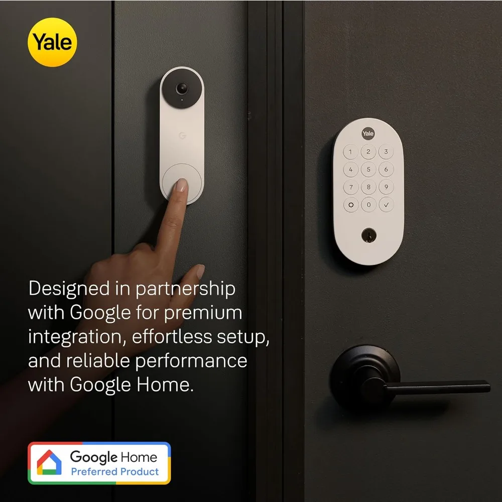 Ash Keyed Deadbolt Smart Lock mit Google Matter, YRD510-MT1-ASH