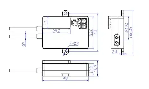 HolyBro UBEC 12A (3-14S) XT30 High Efficiency DC-DC Regulator Chip 4-channel Parallel Header Pin Outputs for servos
