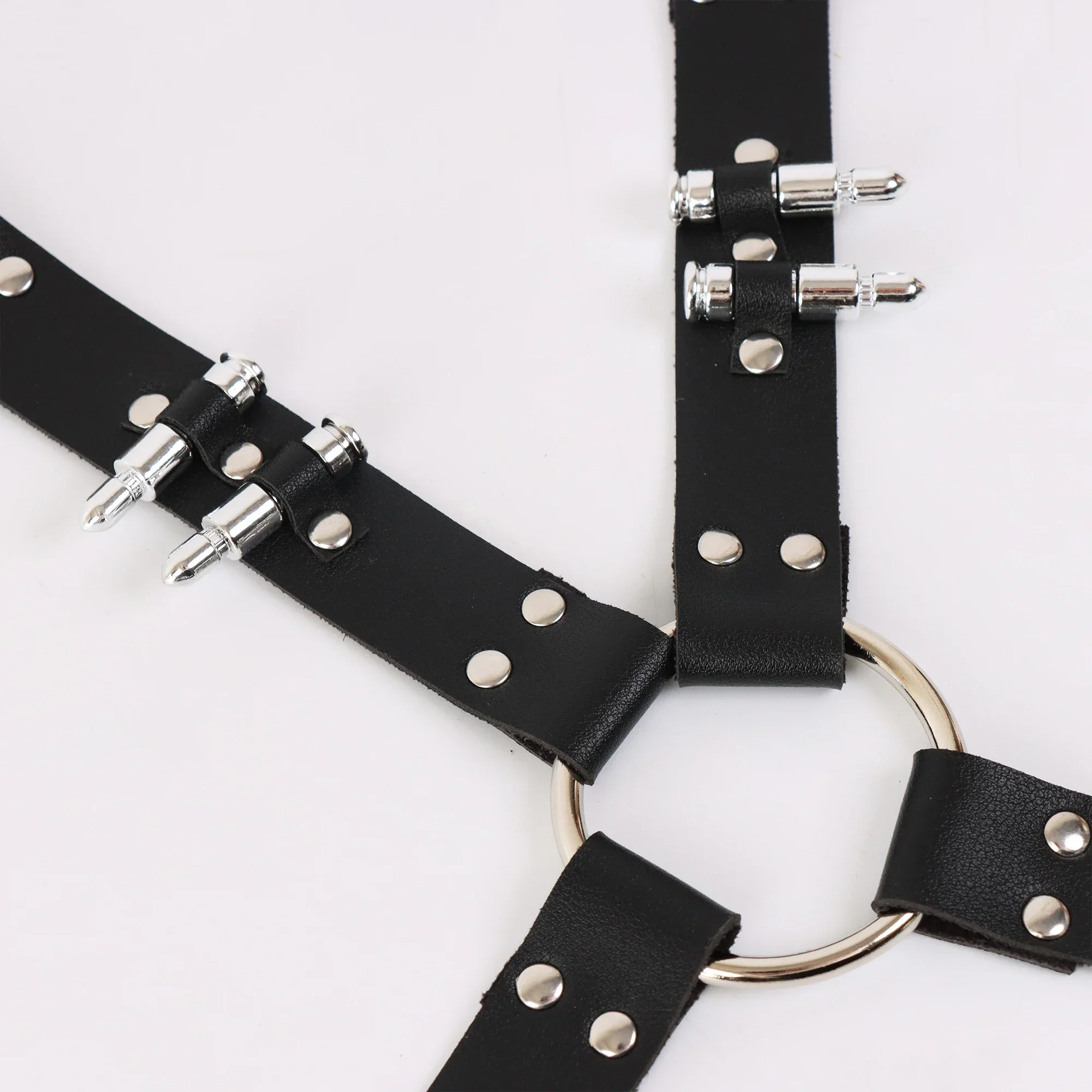 Arnês de perna de couro pu gótico coxa alças sexy cinto de liga para calças jeans acessórios masculinos