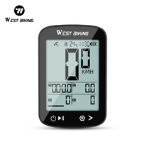 WEST BIKING GPS Bike Computer Wireless Stopwatch IPX7 Waterproof Cycling Odometer Type-C Charge Speedometer Bicycle Accessories