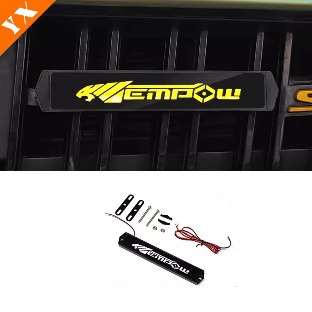 

Для empow gac 2024 2025 аксессуары, светодиодный автомобильный передний логотип, украшение, передняя решетка, лампа с логотипом, автоматическая решетка, окружающее освещение