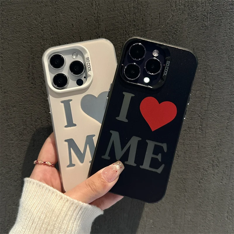 

Special letter combination phone case for iPhone 16 15 14 13 12 11 Pro/ Max /Plus shock-proof rear cover anti-fingerprint