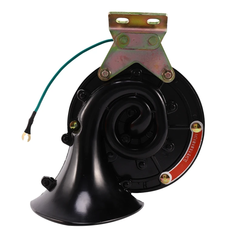 Car Styling Loud 300DB 24V Black Electric Snail Horn Air Horn Raging Sound For Car Motorcycle Truck Boat