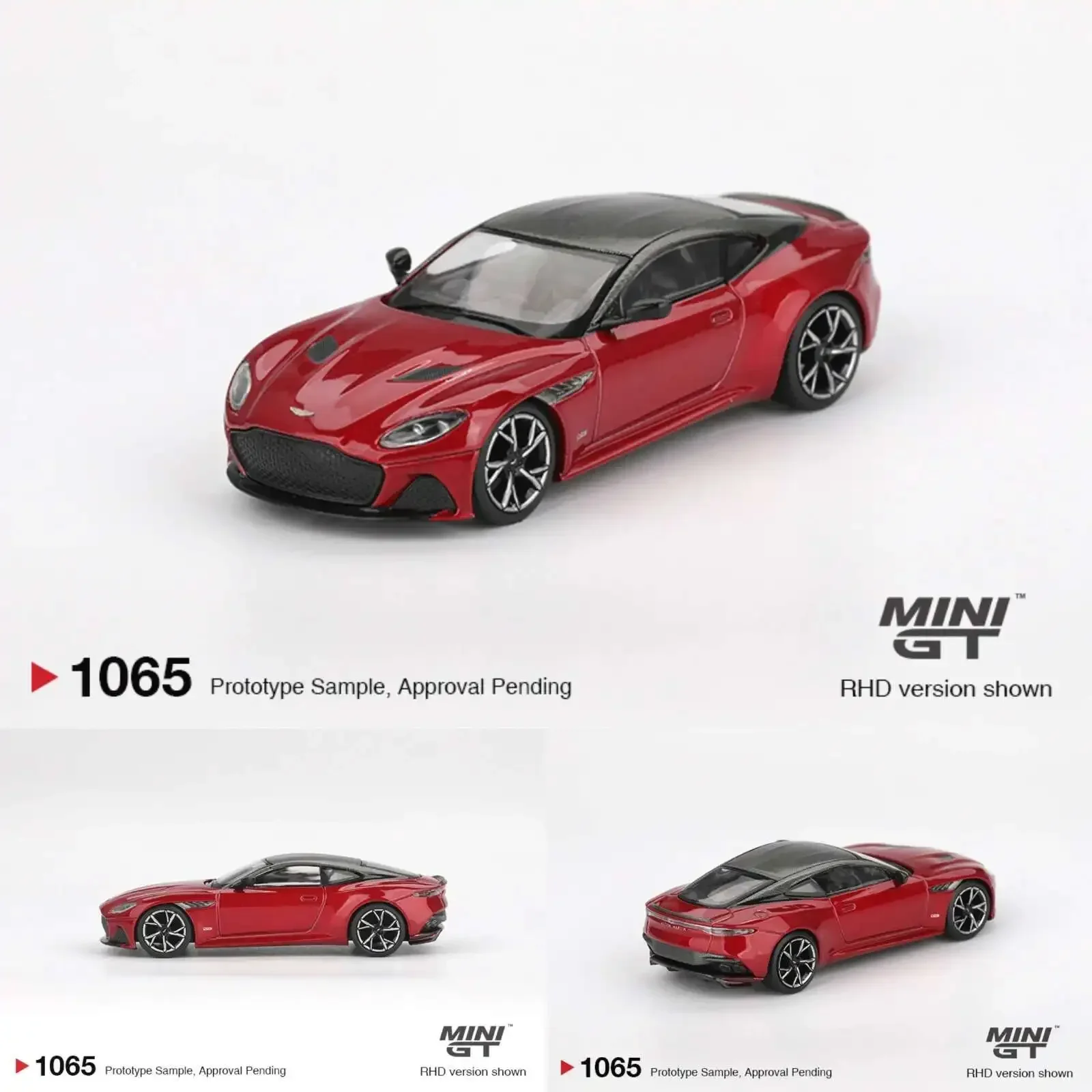 

PreSale MINIGT 1065 1:64 Aston Martin DBS Hyper Red Diecast Car Model Collection Toys
