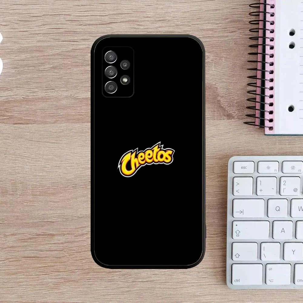 Cheetos Snack Food Phone Case For Samsung Galaxy A13,A21s,A22,A31,A32,A52,A53,A71,A80,A91 Soft Black Cover