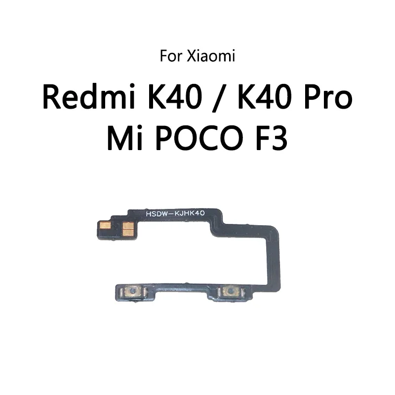 5 pcs/lot for Redmi K40 game version k40s/K40 pro/Mi Poco F3 volume button switch mute button on/off flex cable