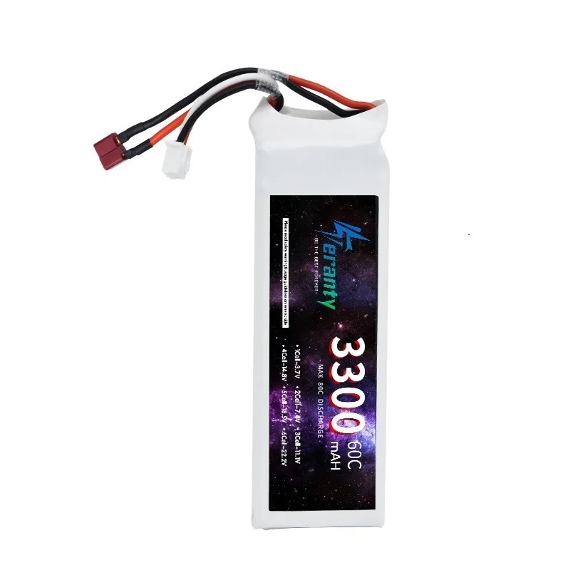 TERANTY 2S Lipo Batterij 7.4V 1500/2200/2700/3000/3300/4200/5200/6000/6800/7800/8800/10400mAh Voor RC Model Speelgoed Vliegtuigen Boot Auto