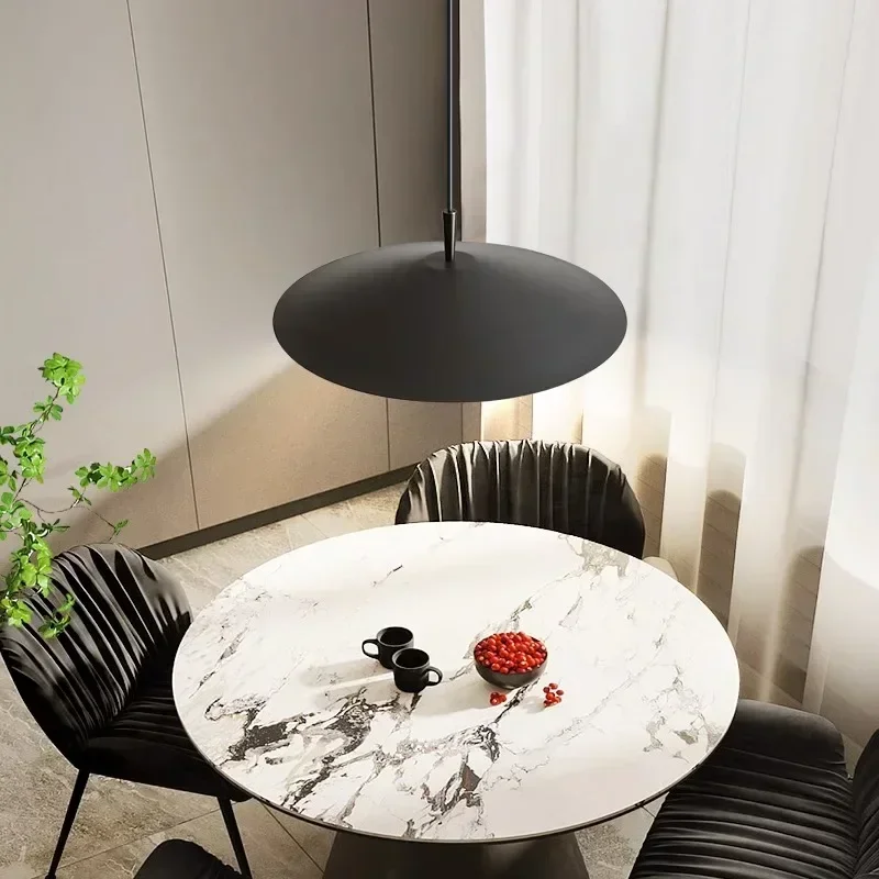 Modern Minimalist Designer Restaurant  Pendant Lights Bar Island Lamps  Circular Shaped Textured LED Light Chandelier
