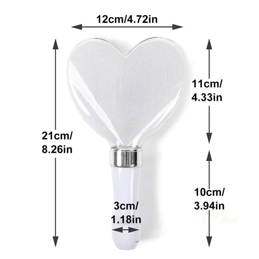 Heart Shaped Light Stick With Lanyard 15 Colors Change Party Flash Fluorescent Toys Party Supplies For Concert Atmosphere