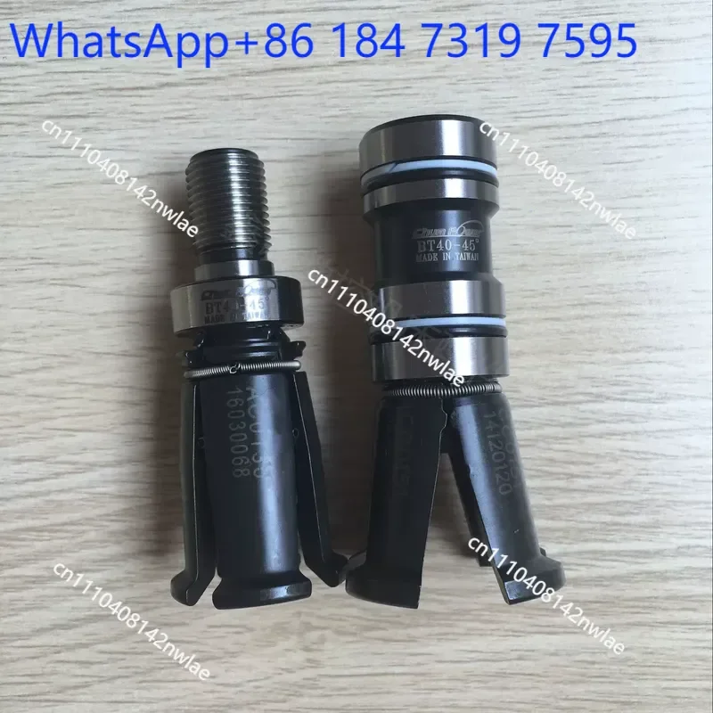 1 pcs BT30 BT40 45 Degree Tap Collet Chuck Internal External Thread Holder Four Petal Claw Broach Tool for CNC Milling