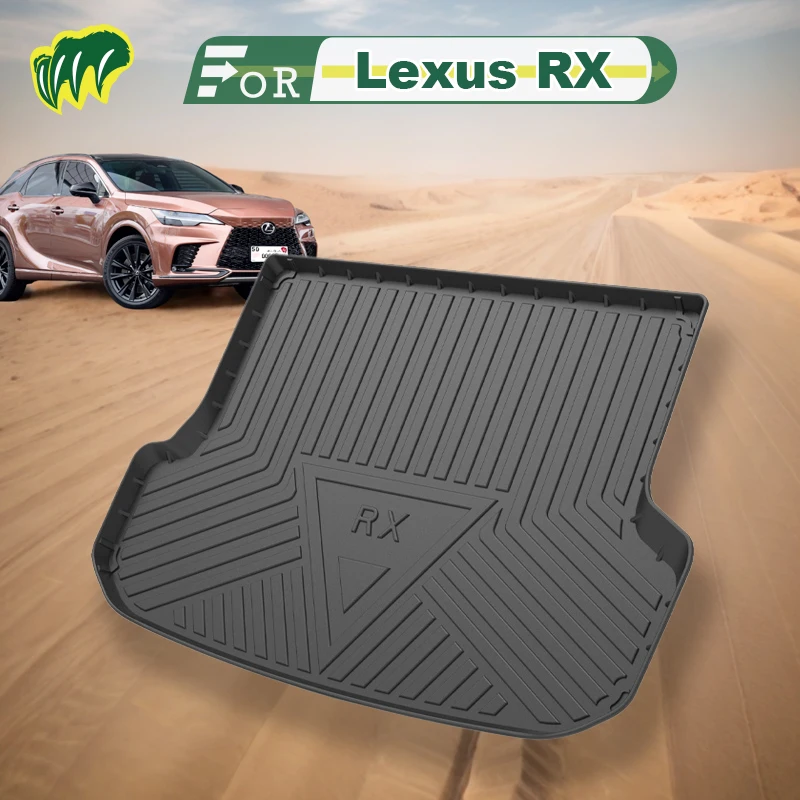 

For Lexus RX 200t 300 450h 2016-2021 Custom Fit Car Trunk Mat All Season Black Cargo Mat 3D Shaped Laser Measured Trunk Liners