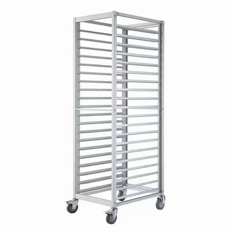 

18Layers Assemble Aluminum alloy Shelves Drying Cart Trolley Rack